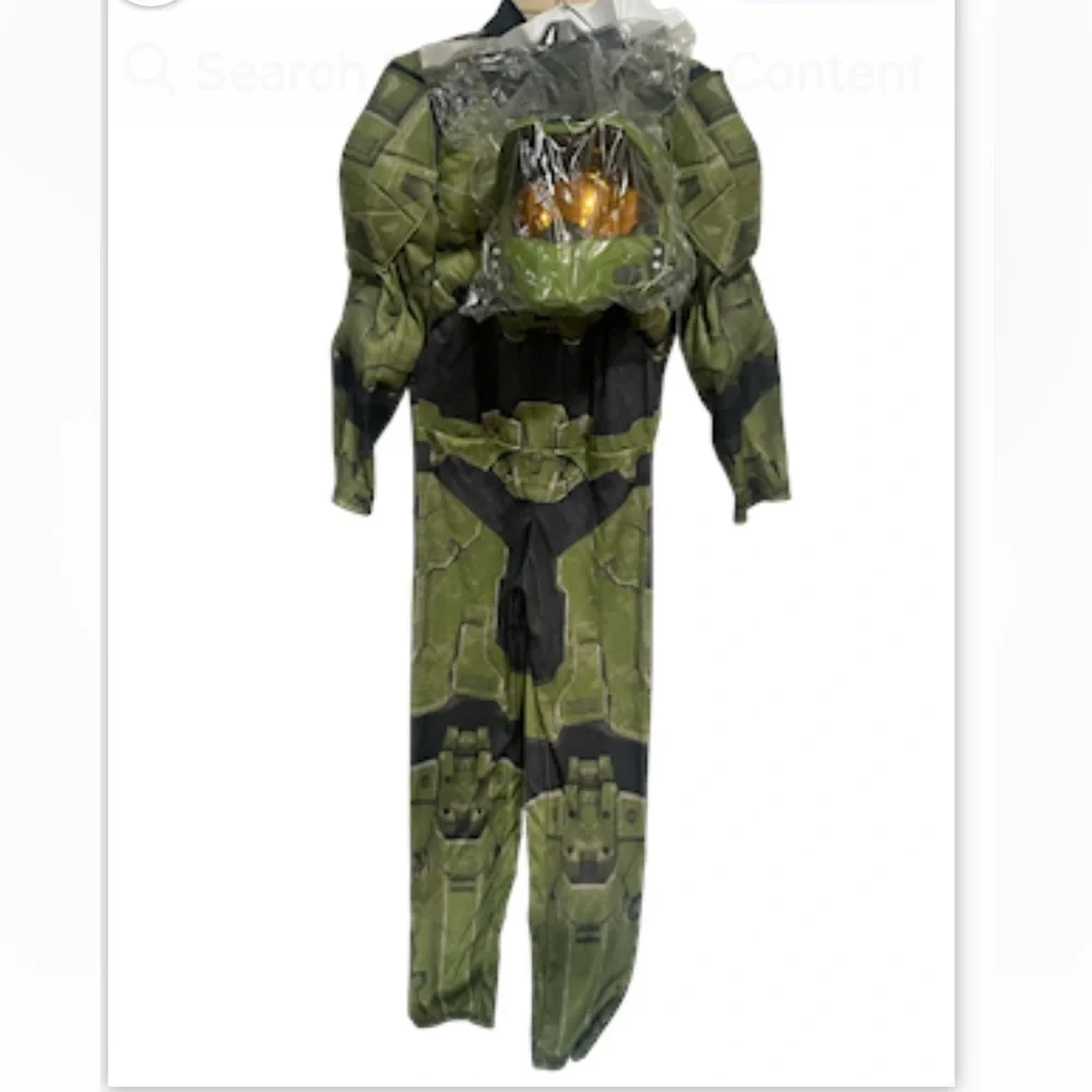 HALO Infinite Master Chief 117 Deluxe quilted Halloween Costume Size-various